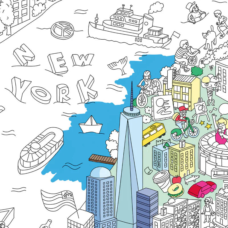 OMY Színező Óriás poszter - New York City