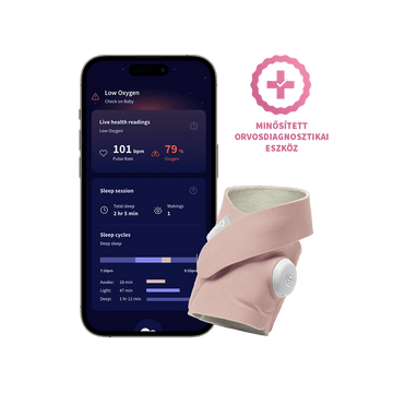 Owlet® Dream Sock – Owlet Okos zokni (matt rózsaszín) - Owlet - Biztonság - OduStore