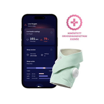 Owlet® Dream Sock – Owlet Okos zokni (menta) - Owlet - Biztonság - OduStore