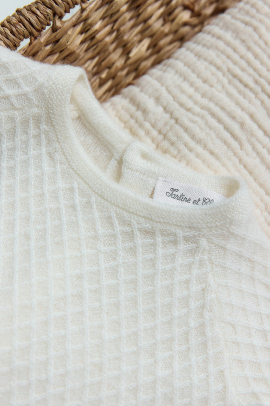 Tartine et Chocolat Hosszú ujjú együttes - Nacre