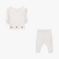 Tartine et Chocolat Hosszú ujjú együttes - Nacre/Ecru broderies
