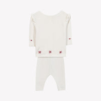 Tartine et Chocolat Hosszú ujjú együttes - Nacre/Ecru broderies