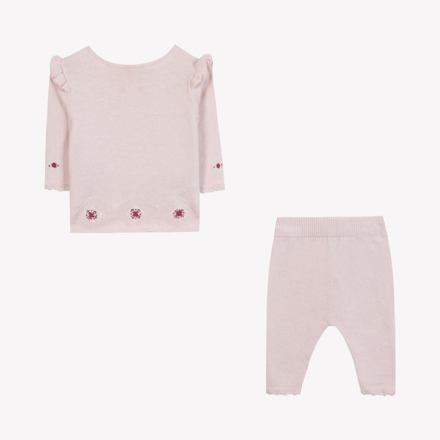 Tartine et Chocolat Hosszú ujjú együttes - Rose pâle