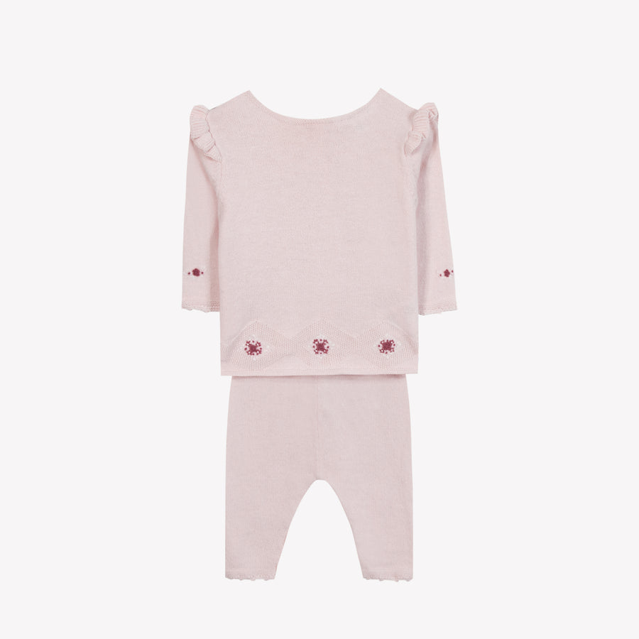 Tartine et Chocolat Hosszú ujjú együttes - Rose pâle