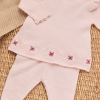 Tartine et Chocolat Hosszú ujjú együttes - Rose pâle