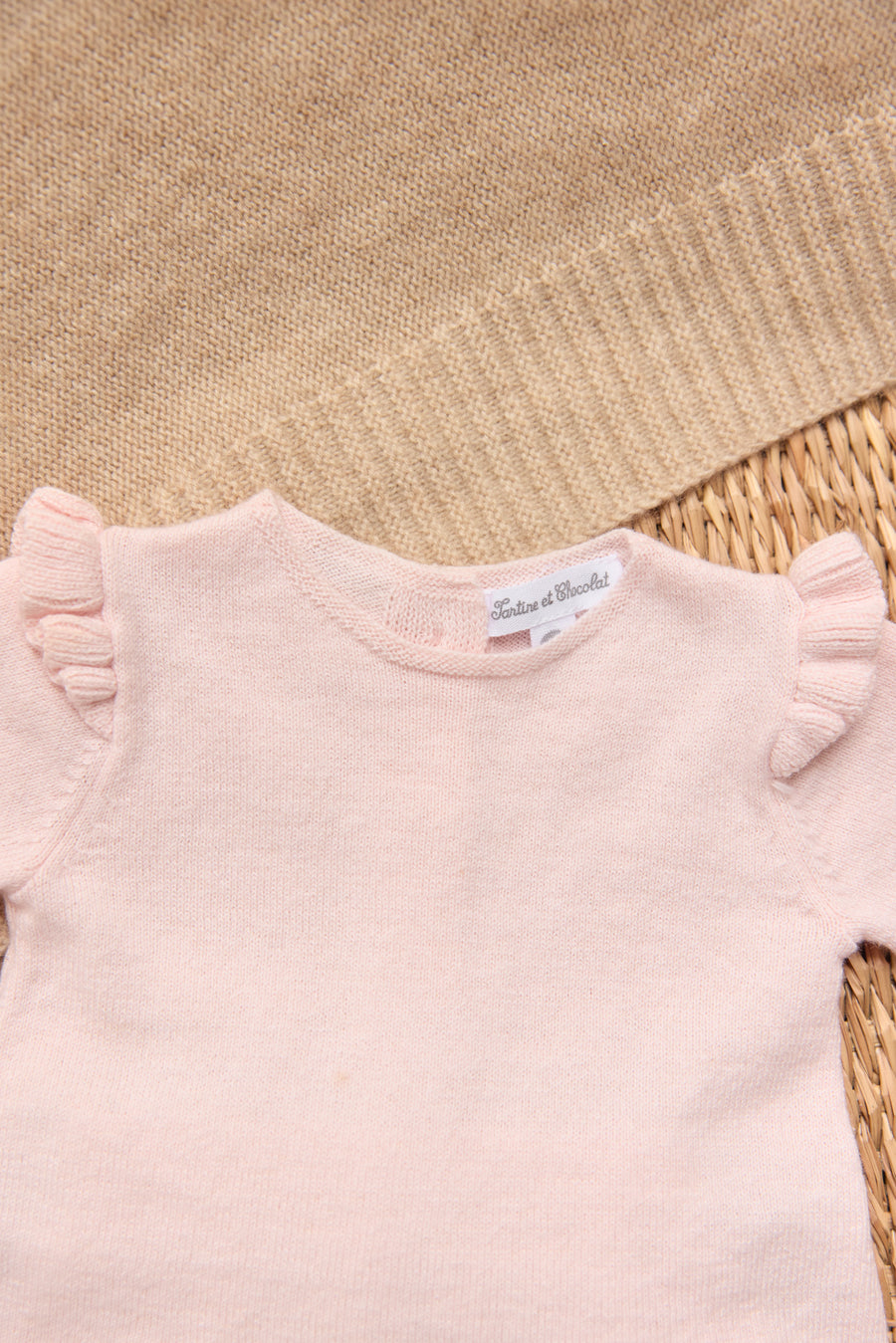 Tartine et Chocolat Hosszú ujjú együttes - Rose pâle