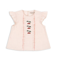 Konges Sløjd® Ellie Fodros felső - Peony Stripe