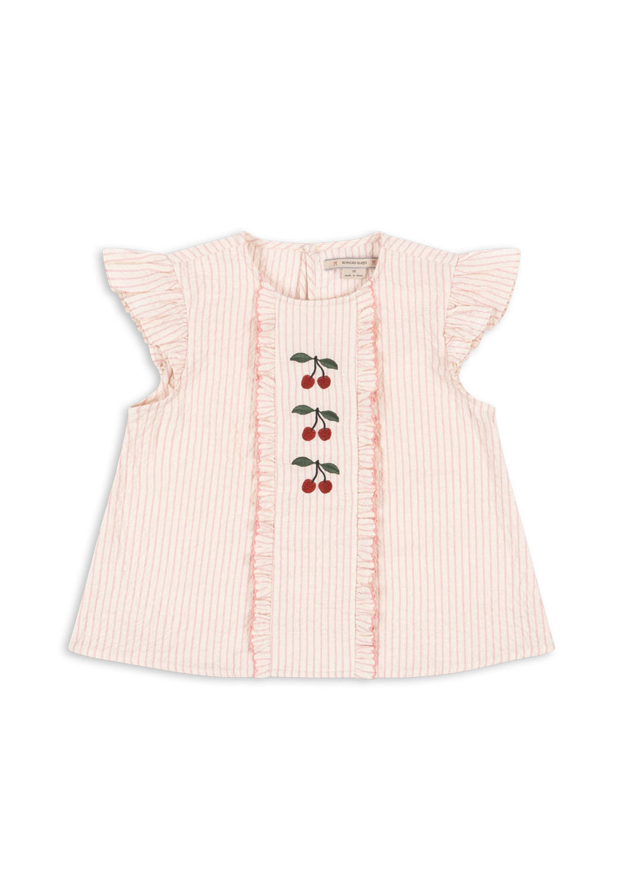 Konges Sløjd® Ellie Fodros felső - Peony Stripe