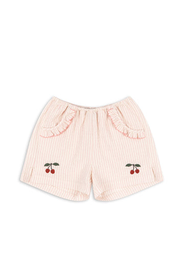 Konges Sløjd® Ellie fodros rövidnadrág - Peony Stripe