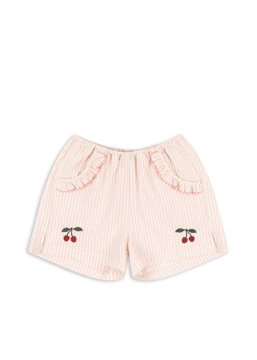 Konges Sløjd® Ellie fodros rövidnadrág - Peony Stripe