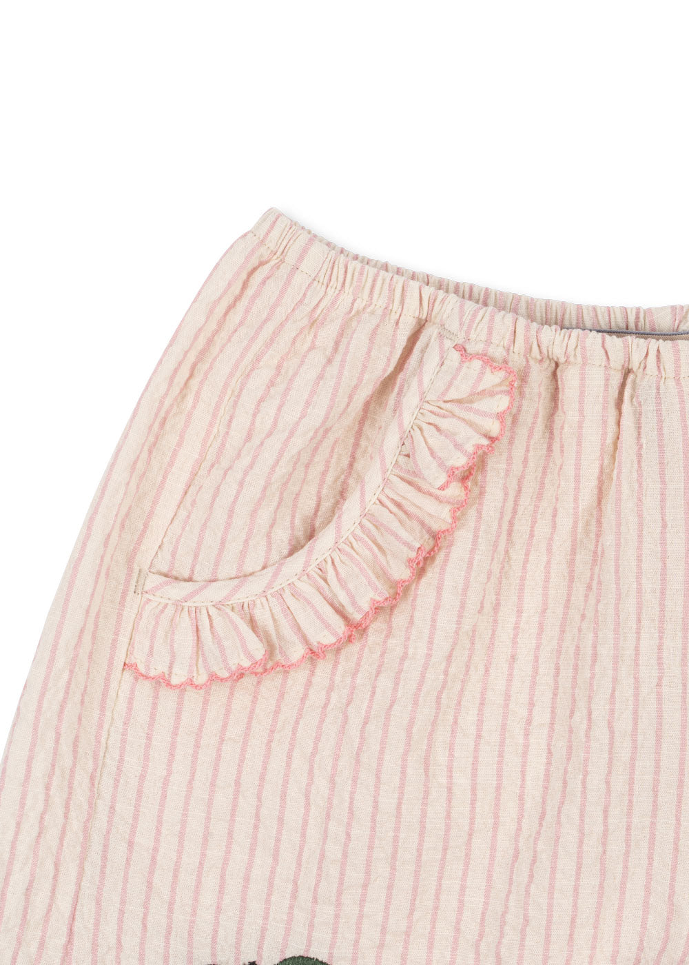 Konges Sløjd® Ellie fodros rövidnadrág - Peony Stripe