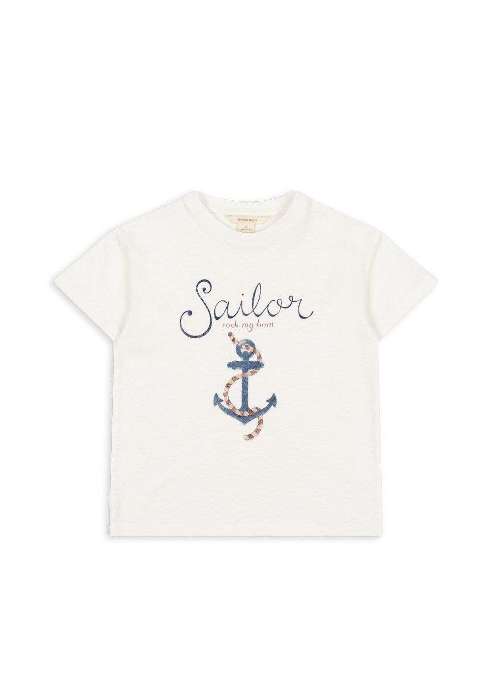 Konges Sløjd® Era Tee Rövidujjú póló - Off White/Sailor