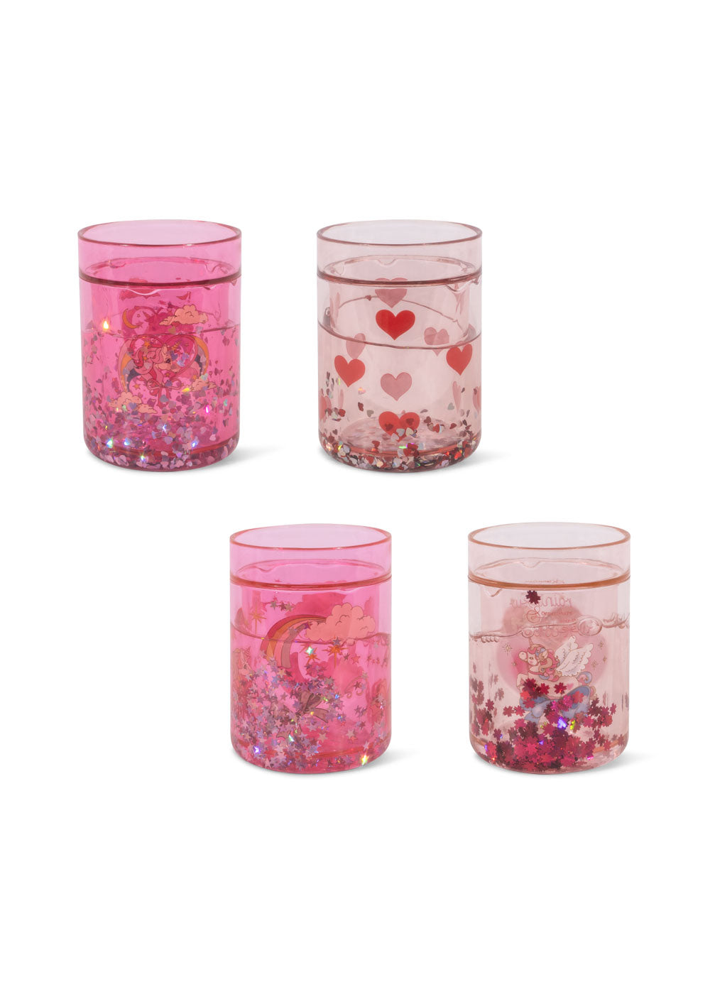 Konges Sløjd® Csillámos pohár szett - Pink Mix