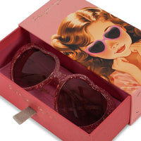 Konges Sløjd® Junior Heart napszemüveg - Cherry Glitter