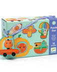 Djeco Matching Puzzle - Vehicles, 20 pcs - Duo Vehicles