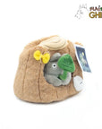 Totoro plush in a tree trunk - My Neighbor Totoro