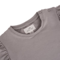 Petite Leaf® Fodros hosszú ujjú felső - Warm Grey - OduStore - Pólók, ingek - Petite Leaf