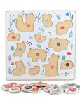 Vilac Fa formaillesztő puzzle – Erdei állatok (Sarah Betz)