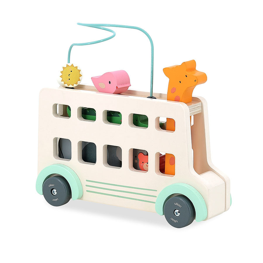 Vilac Fa készségfejlesztő játék – Bus’Animo állatos busz (Sarah Betz)