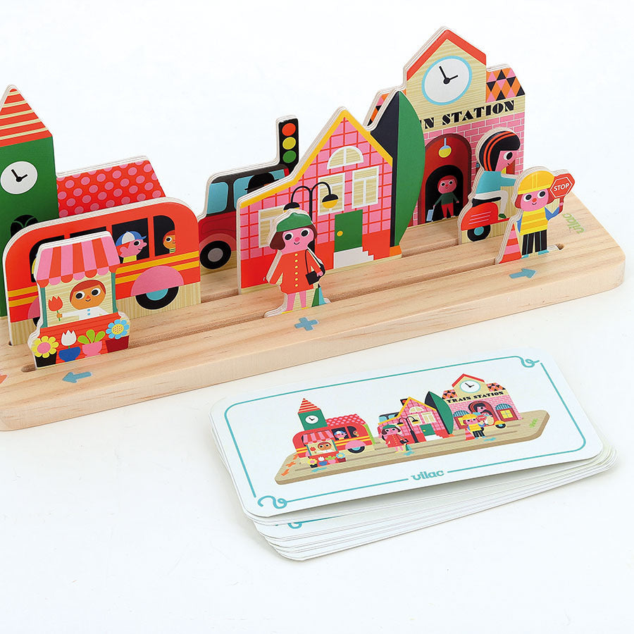 Vilac® Wooden logic game - Build the city