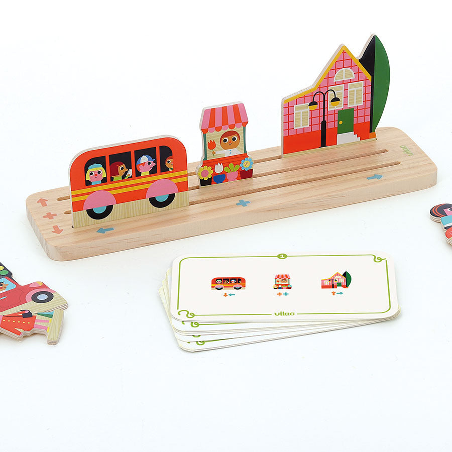Vilac® Wooden logic game - Build the city