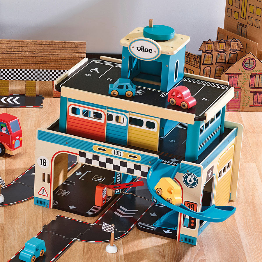 Vilac® Vintage wooden garage - Vilacity