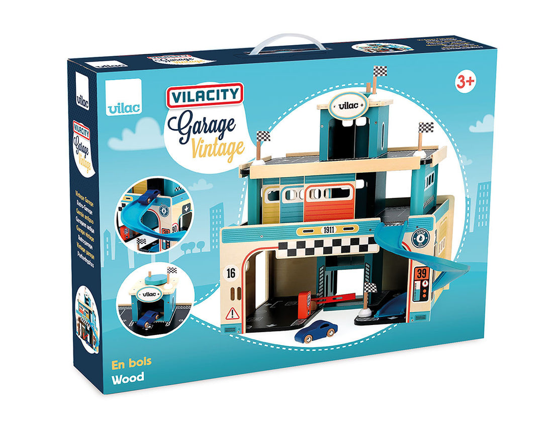 Vilac® Vintage wooden garage - Vilacity