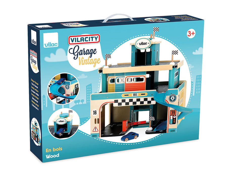 Vilac® Vintage wooden garage - Vilacity