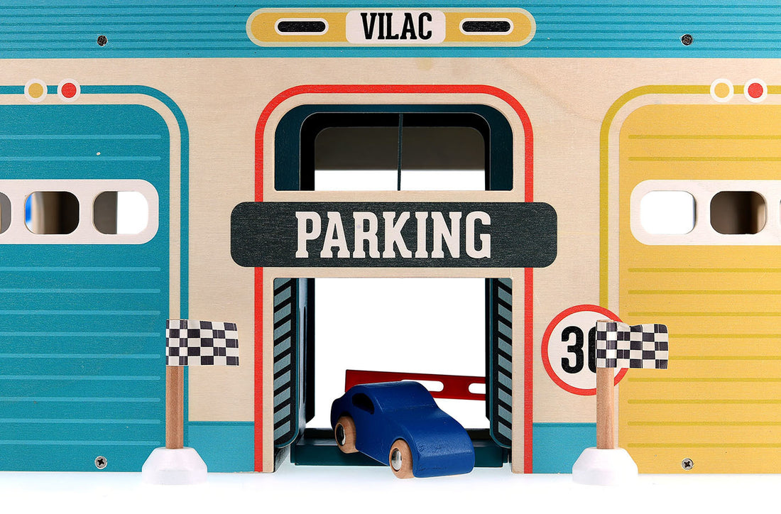 Vilac® Vintage wooden garage - Vilacity