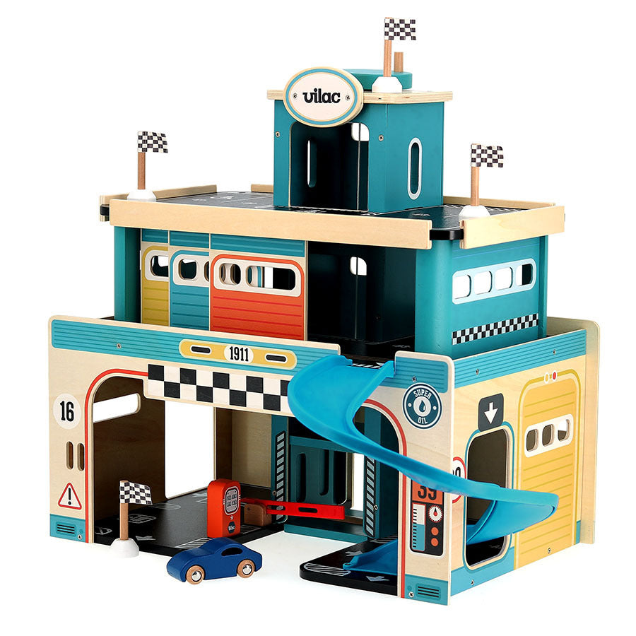 Vilac® Vintage wooden garage - Vilacity