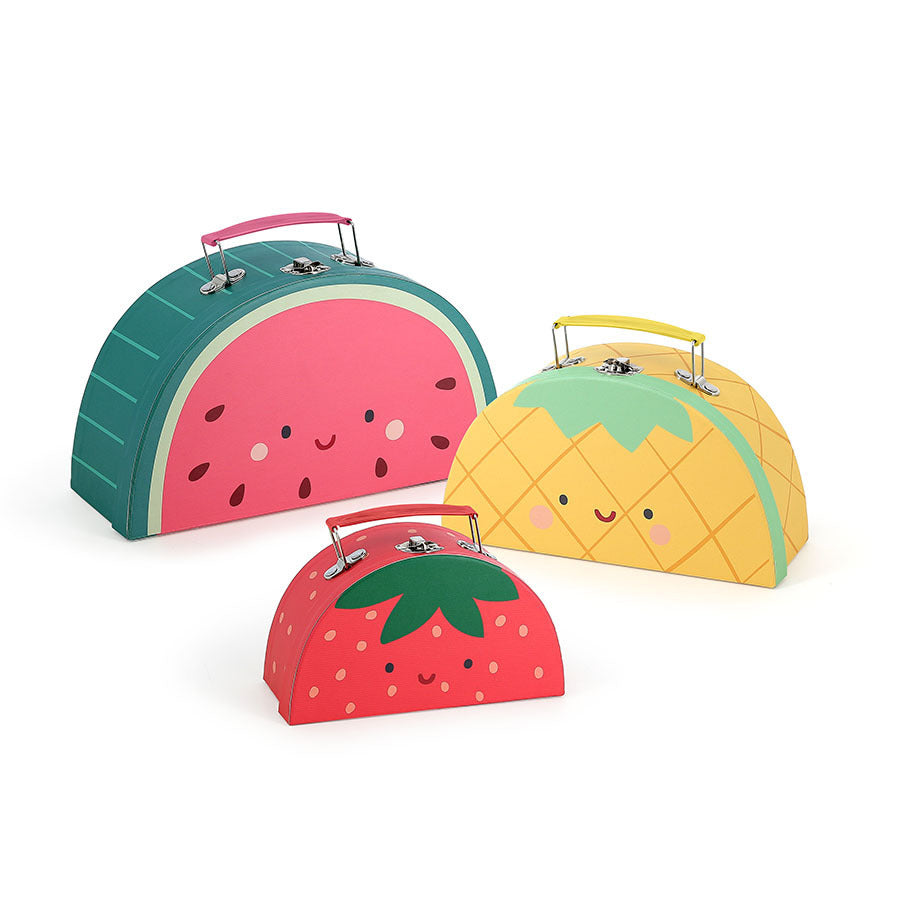 Vilac® Suitcase set of 3 - Les fruits gourmands