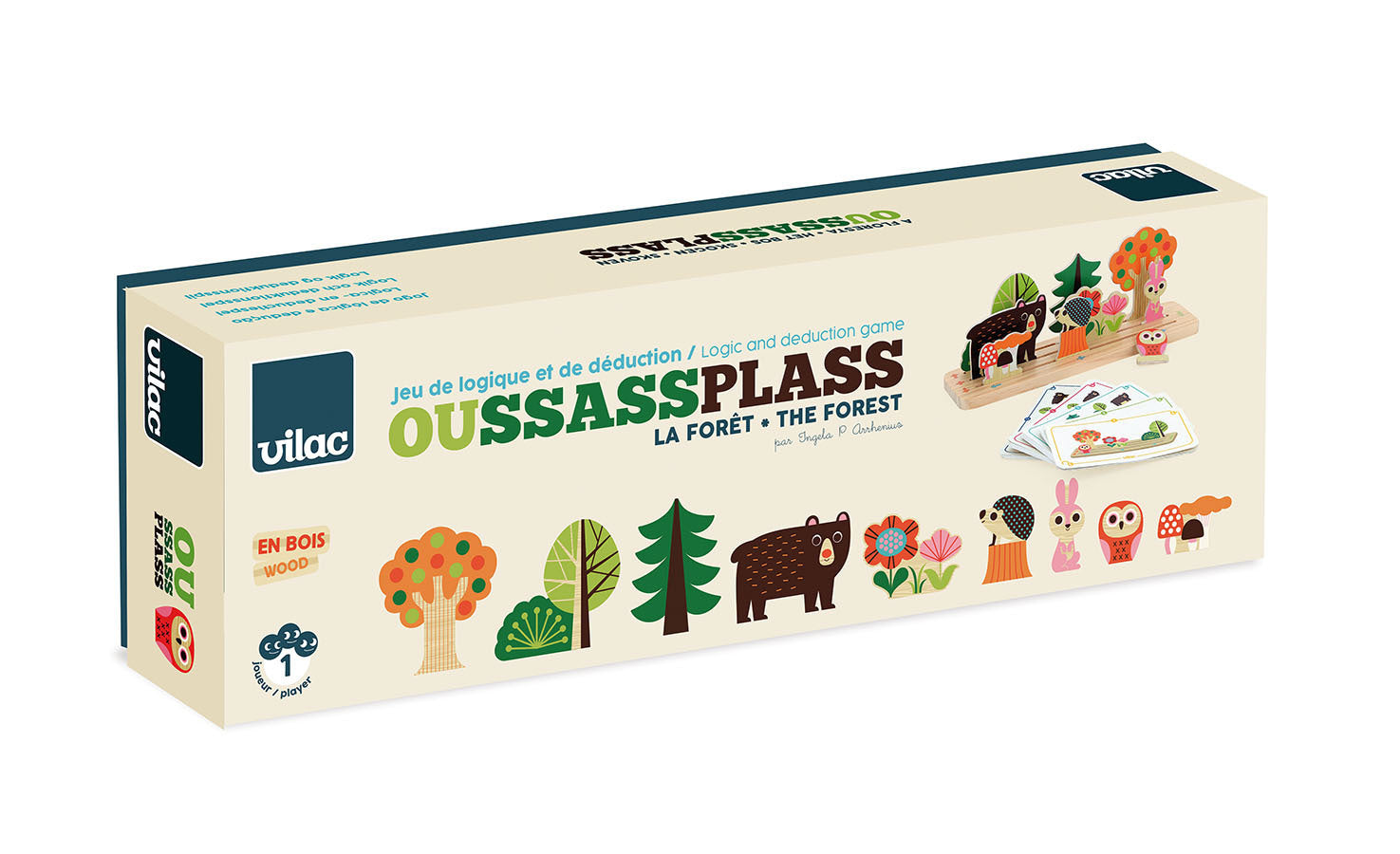 Vilac Fa logikai játék – Oussassplass Erdő (Ingela P. Arrhenius)