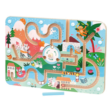 Vilac® Magnetic Wooden Maze - Funny Animals