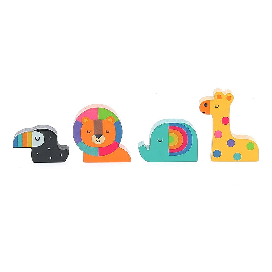 Vilac Colorful Wooden Animal Train - Andy Westface