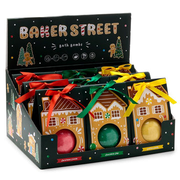 Puckator® Fürdőbomba Díszcsomagolásban, Karácsonyi - Mézeskalács Házikók - Puckator - Fürdőbomba - OduStore