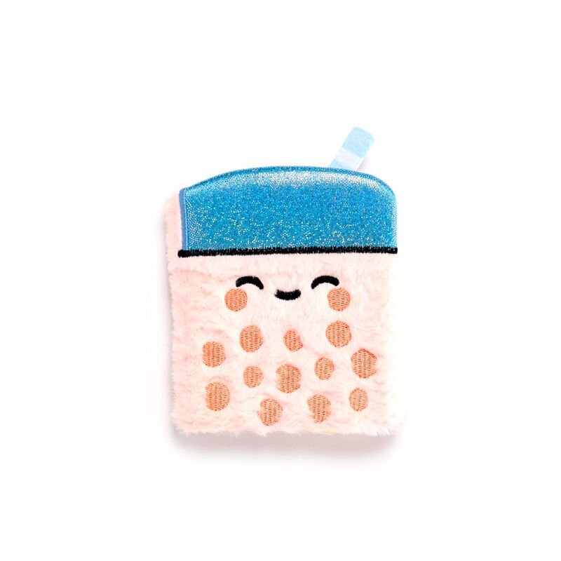 Puckator® Plüss Napló Zsebében Mini Notesszel - Boba, a Bubble Tea - Foodiemals - Puckator - Apró kincsek - OduStore