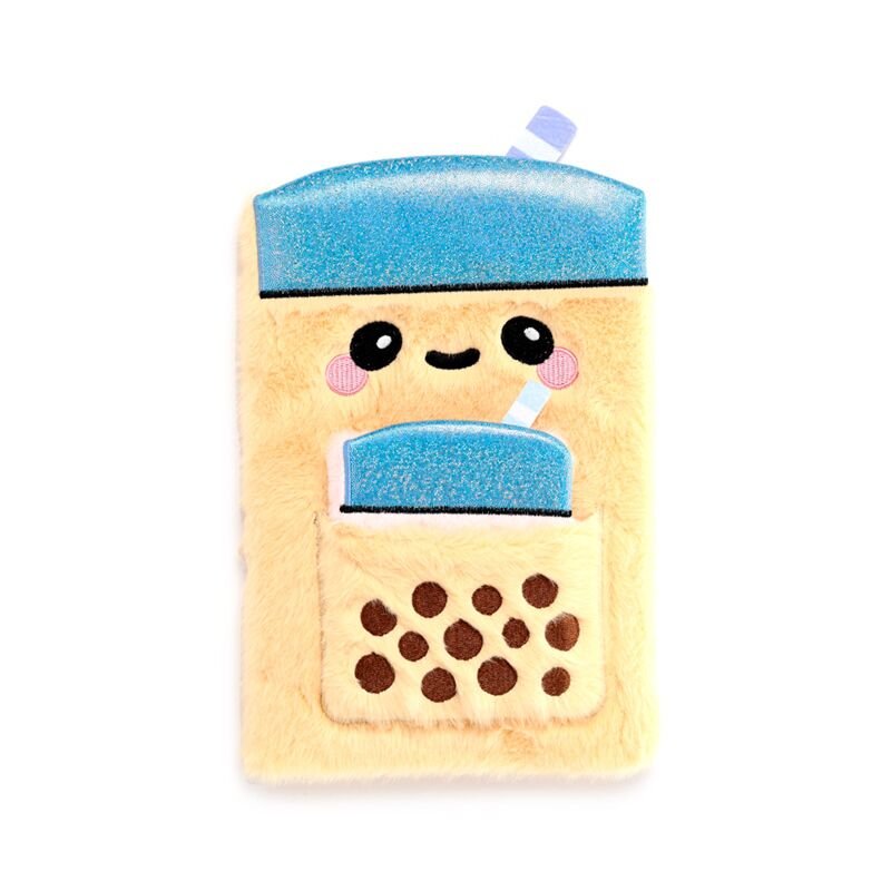 Puckator® Plüss Napló Zsebében Mini Notesszel - Boba, a Bubble Tea - Foodiemals - Puckator - Apró kincsek - OduStore