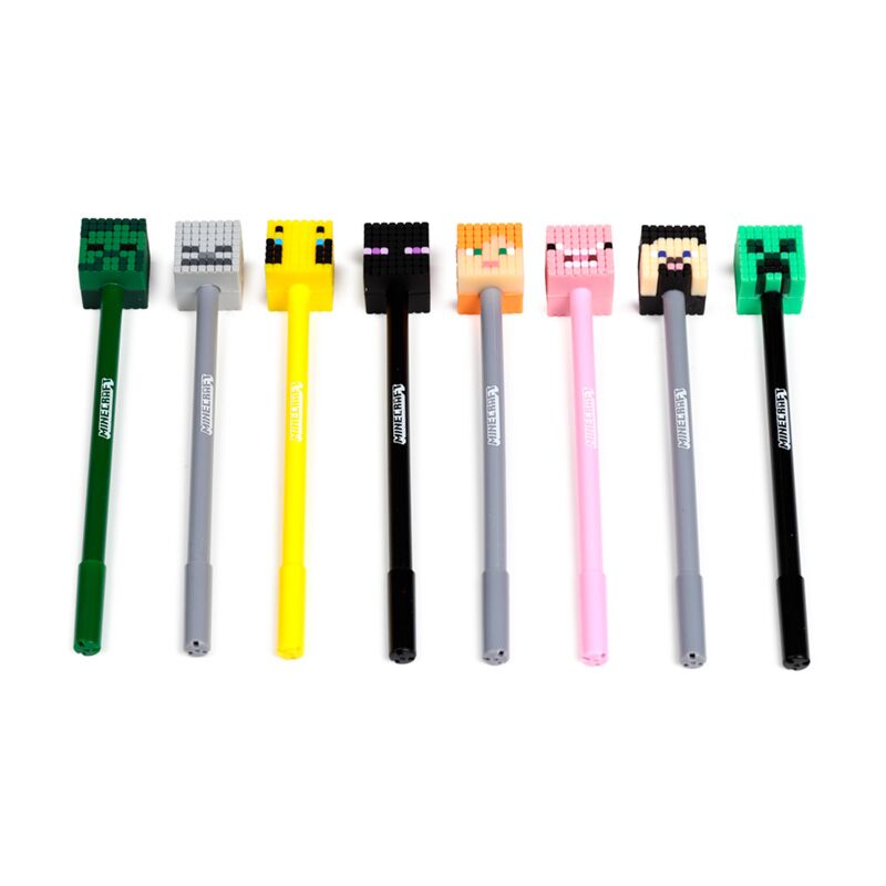 Puckator® Szilikon Topperes Toll Szett, 8 db - os - Minecraft - Puckator - Apró kincsek - OduStore