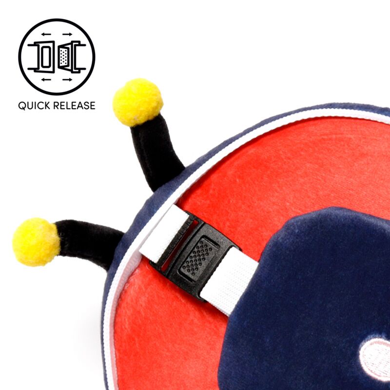 Puckator® Utazópárna Szemmaszkkal, Plüss RELAXEAZZZ - Katicabogár - Édes Állatok - Puckator - Utazó játékok - OduStore