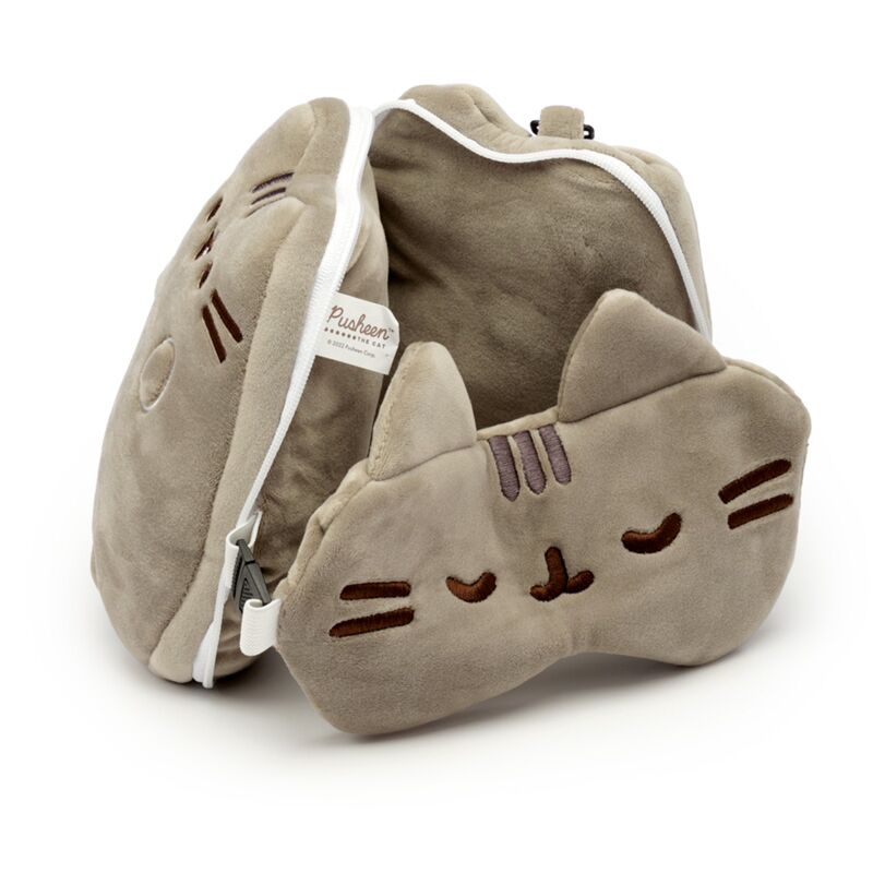 Puckator® Utazópárna Szemmaszkkal, Plüss RELAXEAZZZ - Pusheen Macska - Puckator - Utazó játékok - OduStore