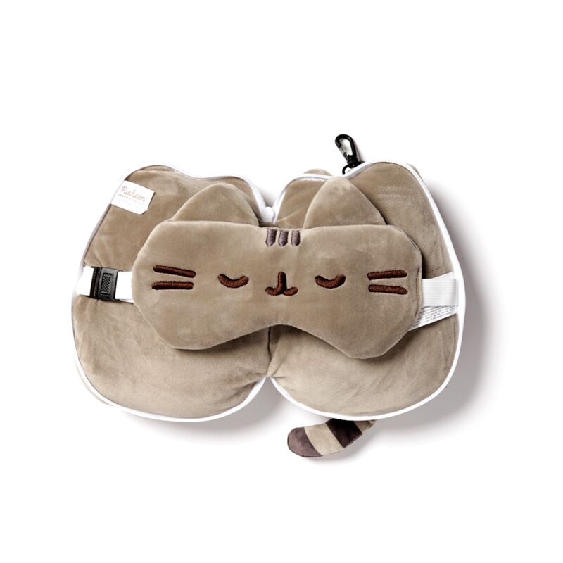 Puckator® Utazópárna Szemmaszkkal, Plüss RELAXEAZZZ - Pusheen Macska - Puckator - Utazó játékok - OduStore