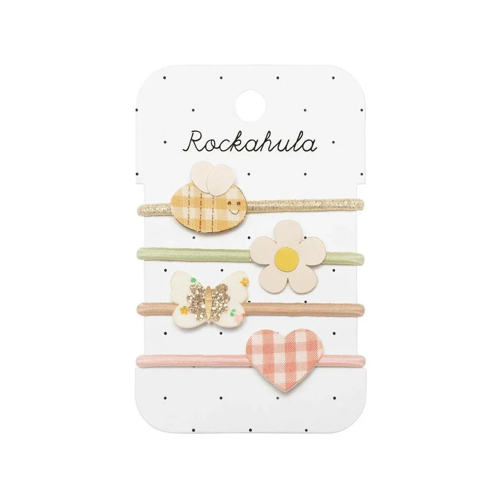 Rockahula Beryl Méhecske, Pillangó, Margaréta és Szív hajgumi szett - Rockahula - Ékszerek, kellékek