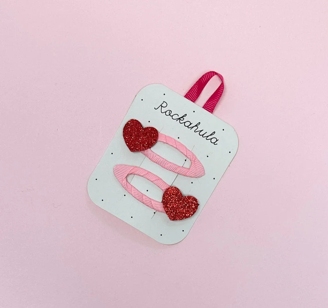 Rockahula® glitteres szív hajcsattok - Rockahula - Ékszerek, kellékek - OduStore