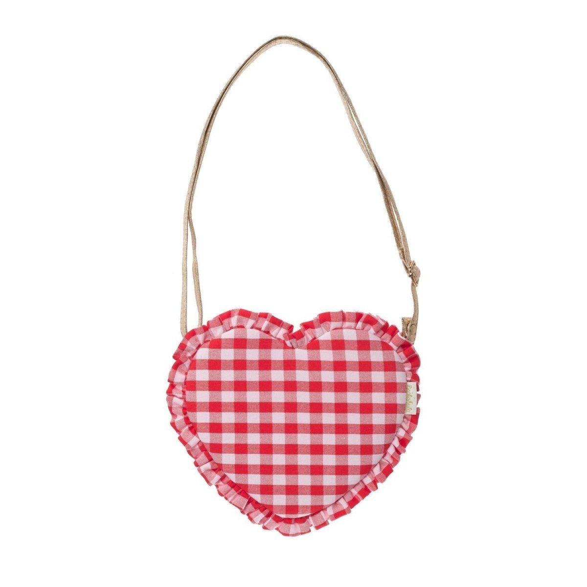 Rockahula Kids Gingham Ruffle szív alakú táska - Rockahula - Táskák