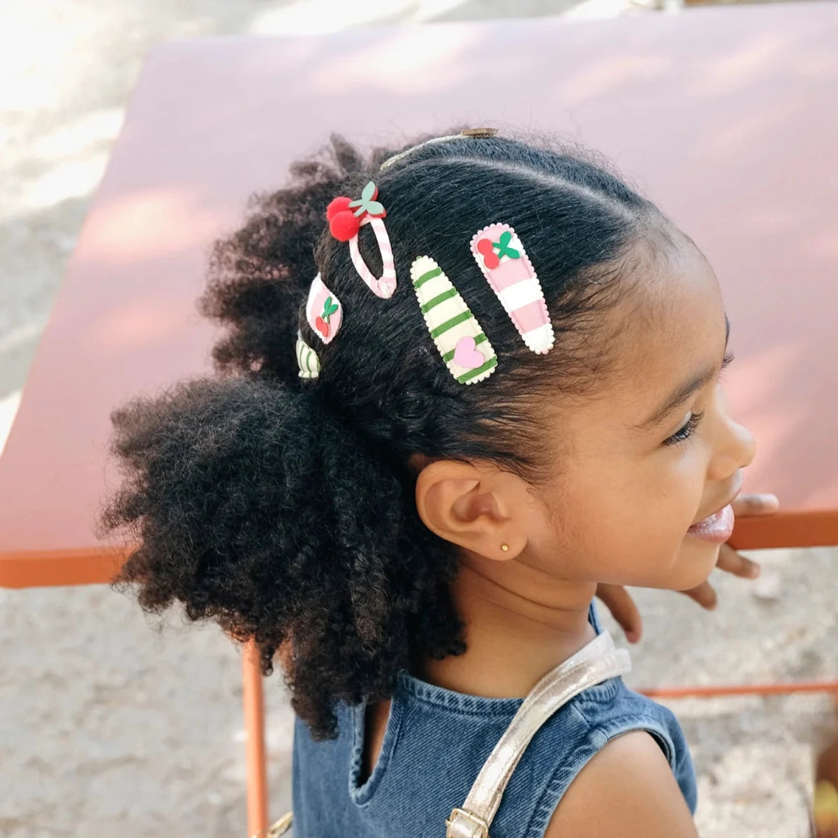 Rockahula Kids Hajcsat szett - Cherry Kiss Stripy - Rockahula - Kiegészítő