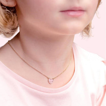 Rosajou® Szív nyaklánc - Rose pâle - Rosajou - Ékszerek, kellékek
