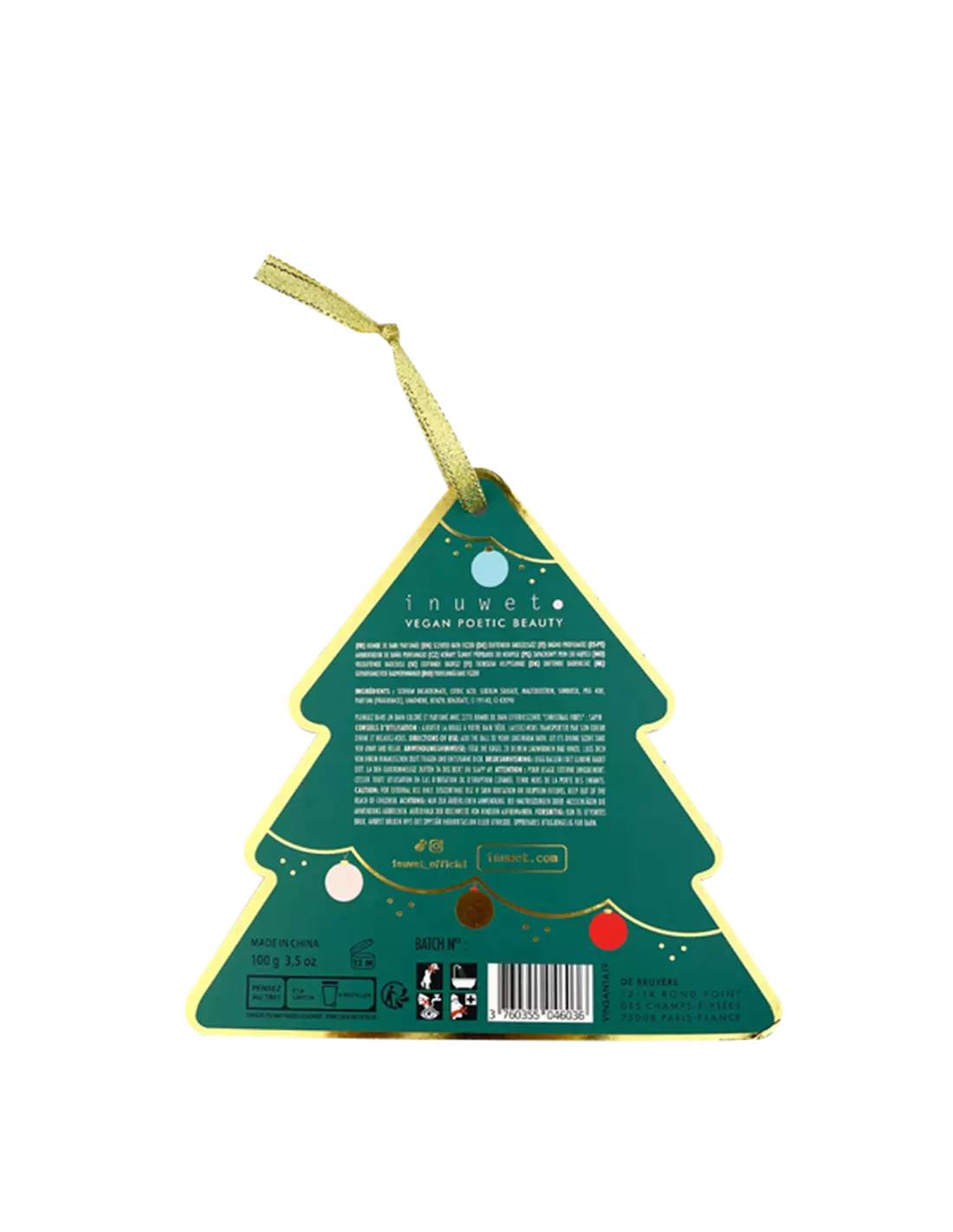 Inuwet® Fürdőbomba karácsonyfa - Santa Xmas tree