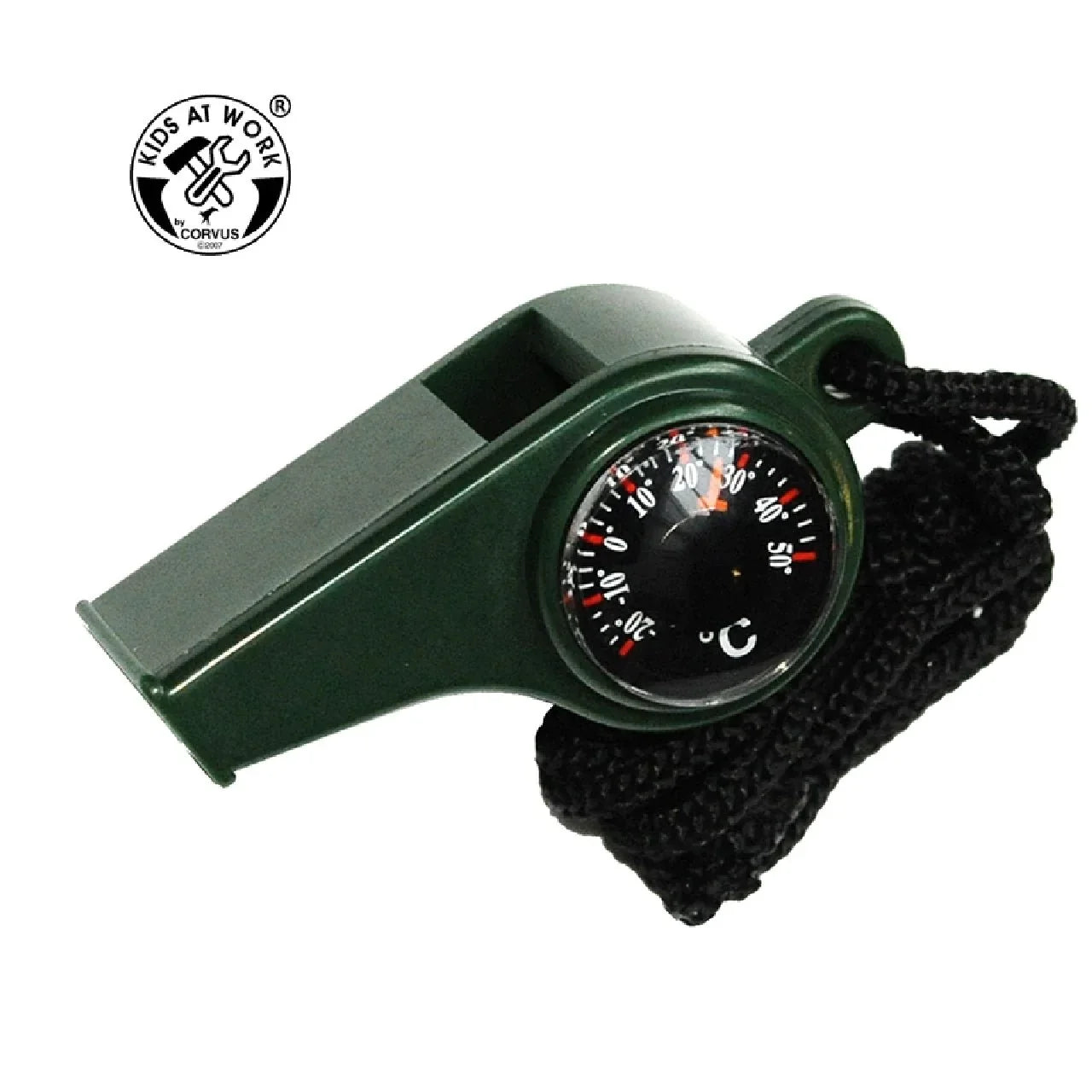 Kids At Work Whistle with Compass and Thermometer