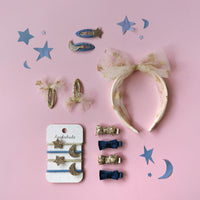 Rockahula® Sequin and Velvet Mini Bow hajcsatt