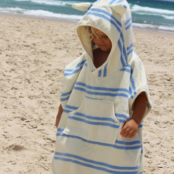 SunnyLife® Fürdőponcsó - Sid the Seagull Blue Stripe - SunnyLife - Nyári kellékek - OduStore